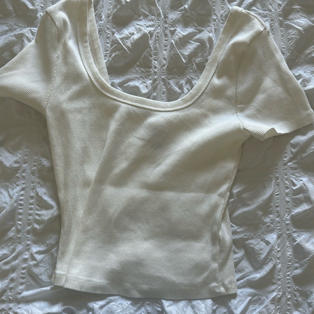 White crop top